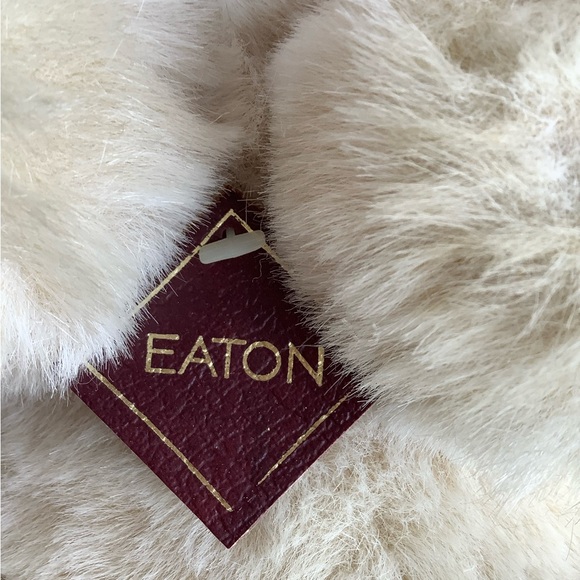 Vintage EATON Plush Dog 13.5 inch Sitting Stuffed Animal Dog w EATON Chest Tag - Picture 7 of 15